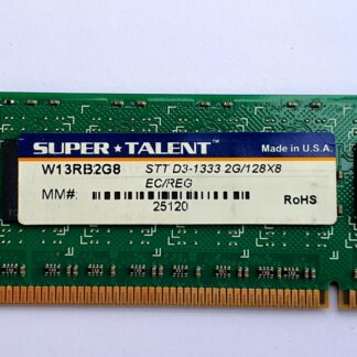 SuperTalent W13RB2G8 – 2GB DDR3-1333MHz ECC Registered RDIMM